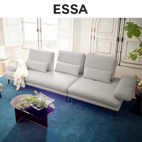 [에싸] 리오네 3.5인 스윙기능 리브 패브릭 소파