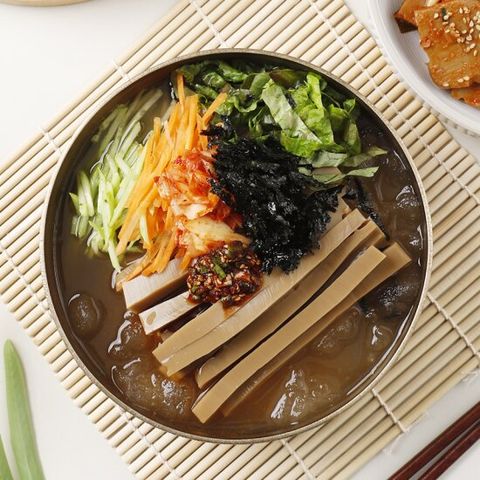 [참도깨비] 명인 전통 도토리묵사발 3세트(도토리묵 400gX3팩+육수 318g X3봉)