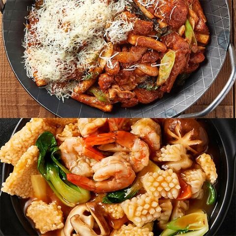 간편조리 밀키트 간편식 인기세트 2종 (눈꽃치즈닭갈비+해물누룽지탕)