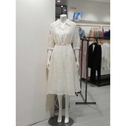 [KL] 밴딩 체크 A 라인 원피스 KWOPPF0700