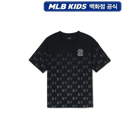 [ 현대백화점 ][MLB키즈DB] 빈티지 모노그램 전판 티셔츠 (7ATSMV35350BKS)