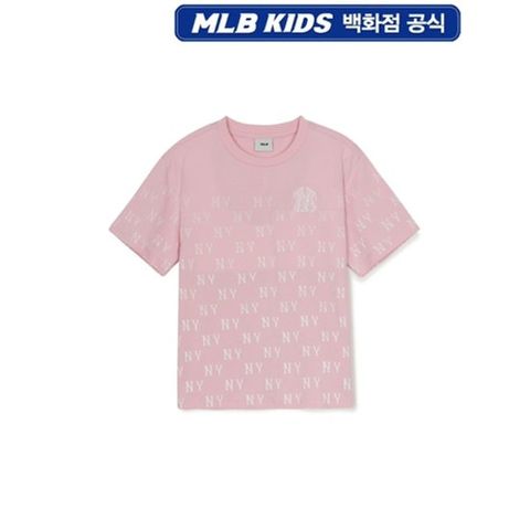 [ 현대백화점 ][MLB키즈DB] 빈티지 모노그램 전판 티셔츠 (7ATSMV35350PKP)