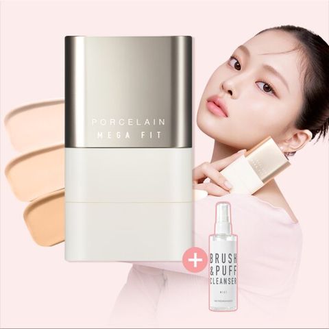 [런칭][포슬린ver] 조성아 메가 핏 스틱 커버 파운데이션 마스터 포슬린+증정(브러쉬클렌징미스트)