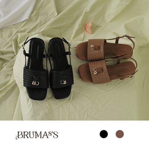 브루마스 소가죽 로로 샌들