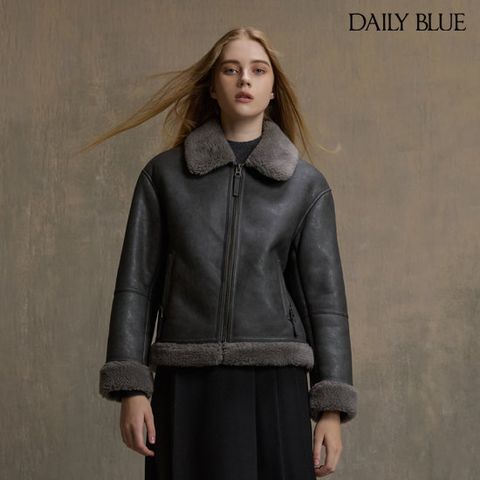 데일리블루 호주산 양모 faux 무스탕 재킷 1종[런칭 가격 89,900원]