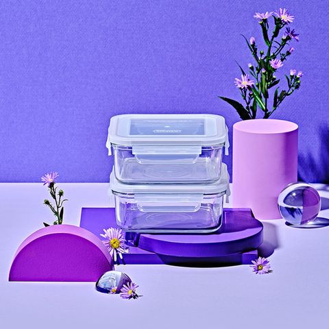 글라스락 클래식 라일락 850ml 2조