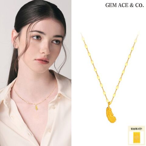 제메이스 24K순금 행운 피코크 목걸이+99.99% 골드바