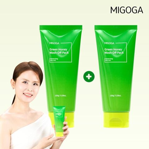 [체험특가] 1+ 1 임채원의 미고가 녹두꿀 워시오프팩 2개세트