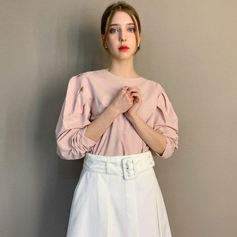 [ 롯데백화점 ][파슨스] Ivy.Puff Shirring Blouse    [MSPR3BL01]