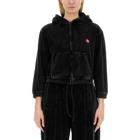 ALEXANDERWANGT 벨벳 스웨트셔츠 4CC1242075095A
