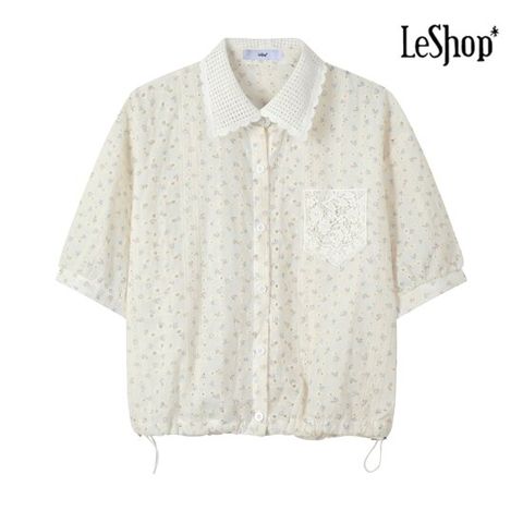 [ 롯데백화점 ]르샵  카라 잔꽃 스트링 블라우스 (BP6BL012A)