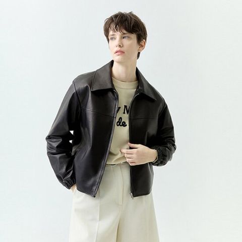 로보 베지터블 봄버 레더 재킷