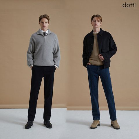 [도티]도티 24FW 쫀쫀 니팅 데님 팬츠 남성2종 (DCBM)