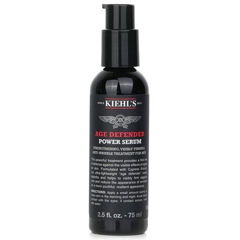 키엘 에이지 디펜더 파워 세럼 스트렝쓰닝, 비지블 퍼밍, 안티-링클 트리트먼트 포 멘 75ml