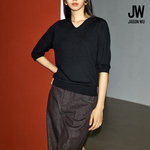 제이슨우 Alma V넥 실크 홀가먼트 니트 3종 [런칭 가격 79,900원]