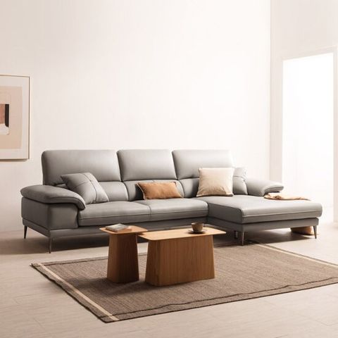 [자코모] 바스토 4인 카우치형 럭스 통가죽 천연면피 소가죽 소파