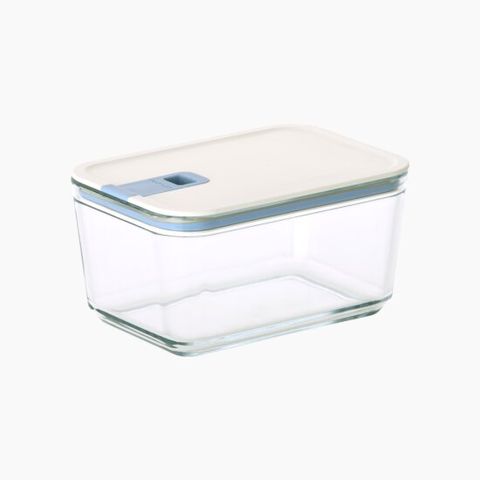 퍼펙트씰M 유리 밀폐용기 하이바디 직사각 1600ml 2종세트