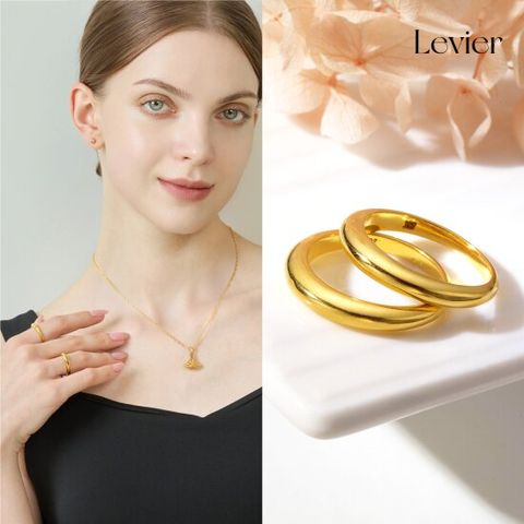 르비에 24K순금 더블 볼륨 반지