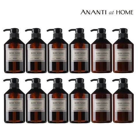 [아난티 앳 홈] 허니캐모마일 프리미엄 바디워시 8개 + 바디로션 4개