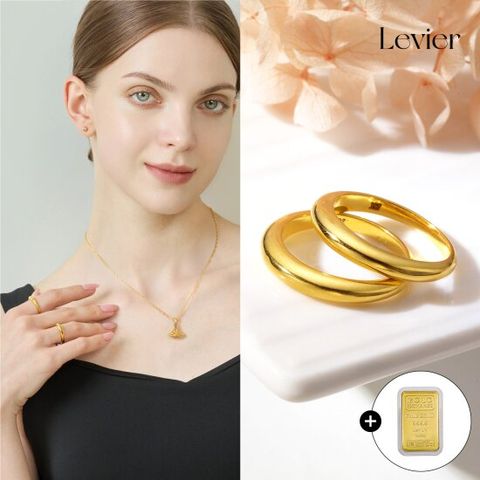 르비에 24K순금 더블 볼륨 반지+99.99% 골드바