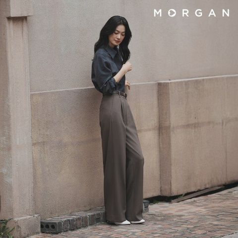 모르간 와이드 턱 팬츠 1종+벨트 [런칭 가격 79,900원]