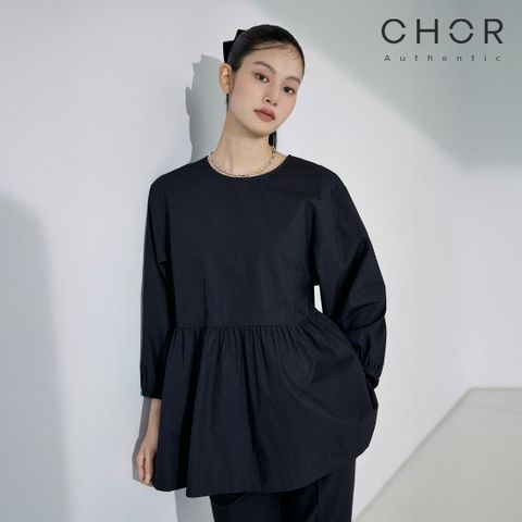 코어 어센틱 25FW 볼륨 플레어 블라우스