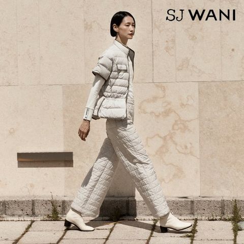 SJ와니 25FW 퀼티드 와이드 팬츠 1종(골프) (런칭 가격 119,900원)