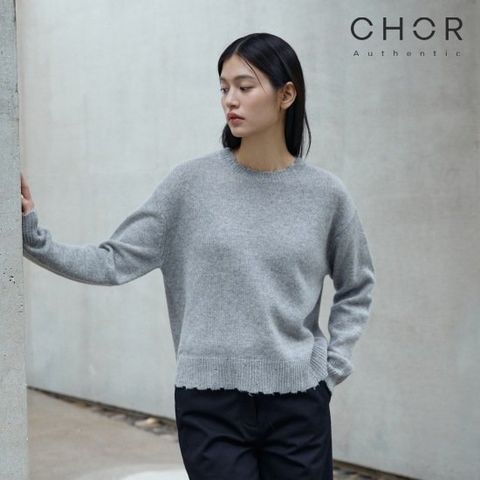 코어 어센틱 캐시울 데미지 니트 [런칭 가격 99,900원]