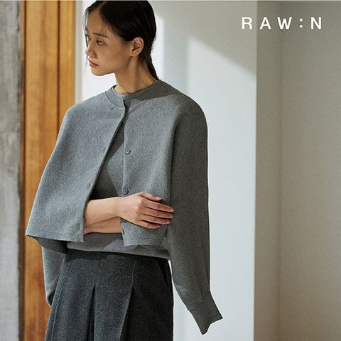 로우앤 울 케이프 가디건 2종세트[케이프가디건+슬리브리스SET]