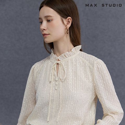 막스스튜디오 25FW 프린지 시퀸 블라우스 1종[런칭 가격 59,900원]