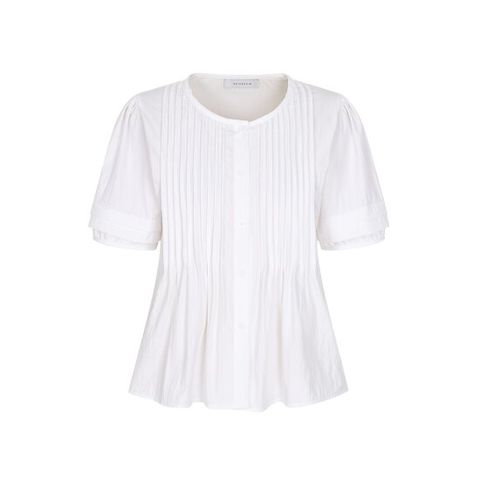 예시카 소프트 바스락 핀턱 블라우스 YJ7BL534