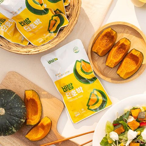 바밤 국내산 증숙 냉동 단호박 110g 20팩