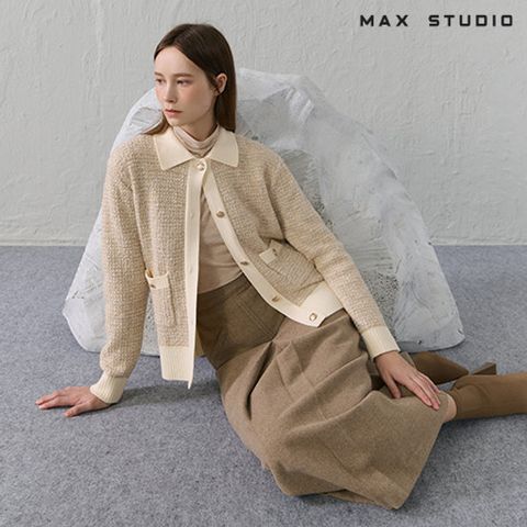 막스스튜디오 25FW 트위드 니트 재킷 [런칭 가격 59,900원]