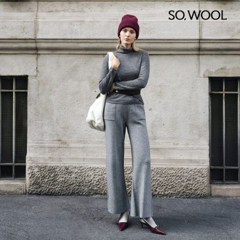 쏘울 25FW 라쿤 와이드 니트 팬츠[런칭 가격99,900원]