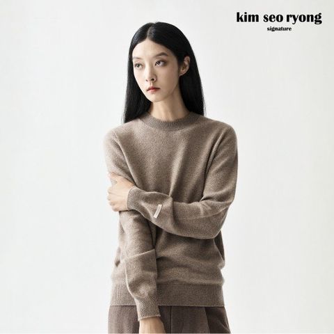 김서룡 25FW 윈터 캐시미어100 모크넥 니트[런칭 가격139,900원]