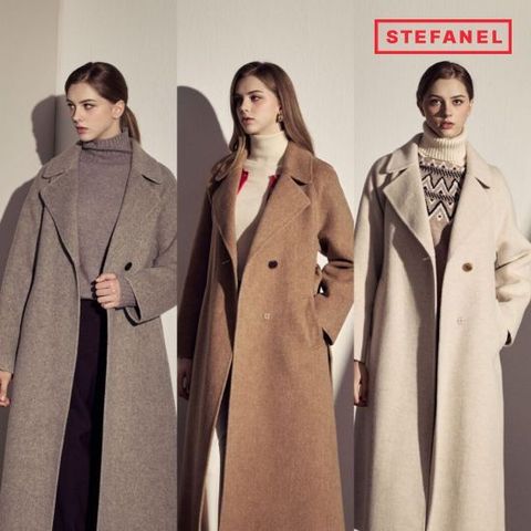 스테파넬 25FW 울알파카 핸드메이드 롱코트[런칭 가격249,900원]