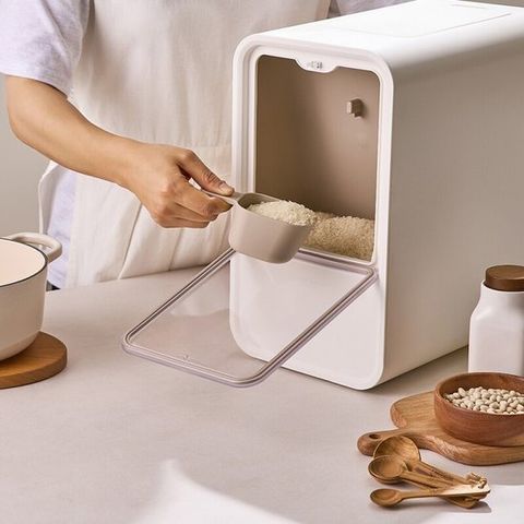 락앤락 큐브쌀통-7KG / 베이지