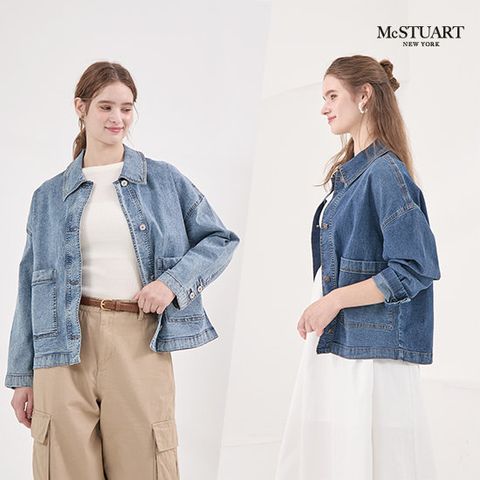 맥스튜어트 25FW 최신상 여성 에디션 데님 재킷 2종