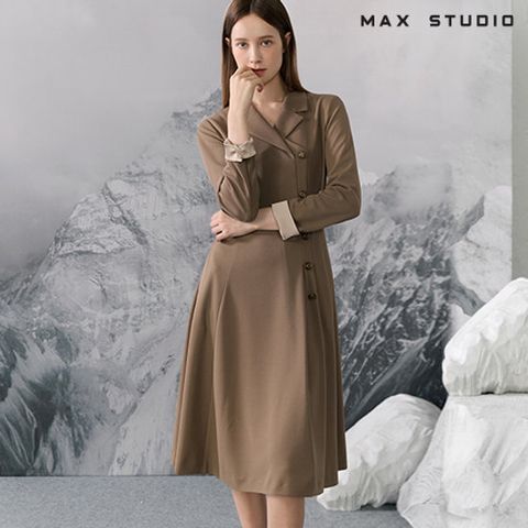 막스스튜디오 25FW 스트레치 랩 플리츠 원피스 +벨트 [런칭 가격 59,900원]