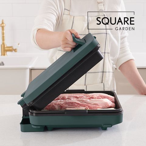 스퀘어가든 폴딩 양면그릴 원터치 전기그릴 GS단독구성 풀세트