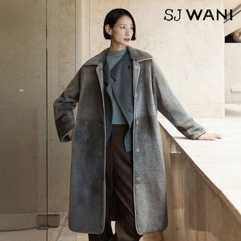 SJ와니 25FW 라콘 롱 무스탕 코트 1종