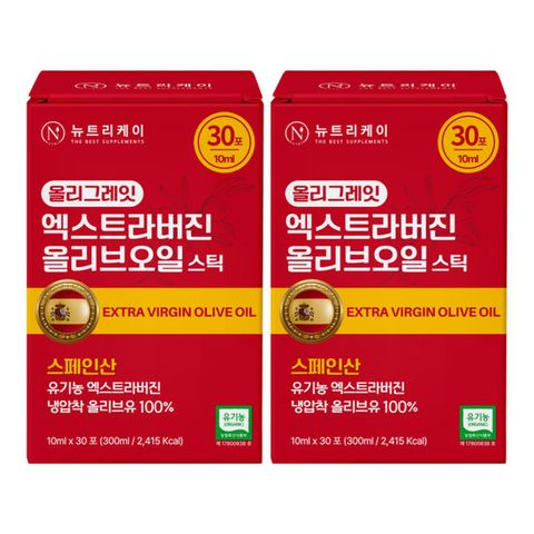 (1박스 30포) 올리그레잇 엑스트라버진 올리브오일 2박스 (총60포)