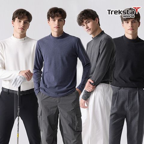 트렉스타 25FW 최신상 남성 웜브러쉬 카치온 모크넥 티셔츠 4종