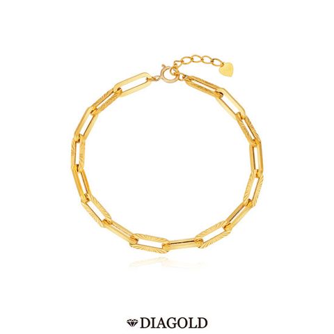 디아골드  24K 순금 듀얼 클립체인 팔찌