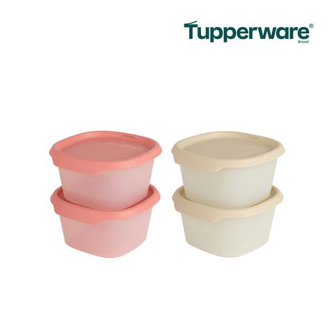 타파웨어 원터치 프레시 슬림 370ml 4개