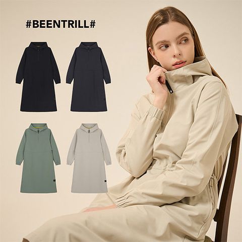 빈트릴 25FW 여성 우븐 원피스