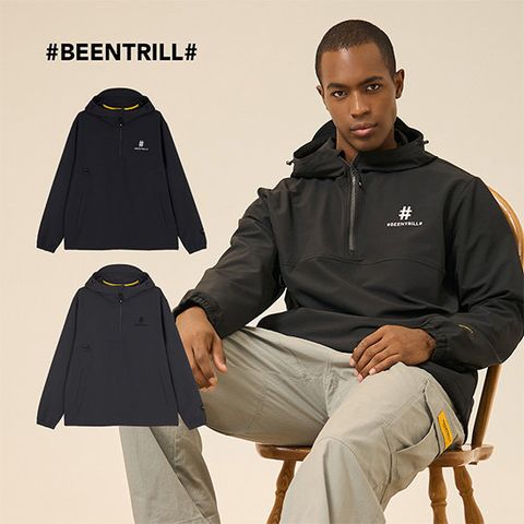 빈트릴 25FW 남성 우븐 아노락 셔츠