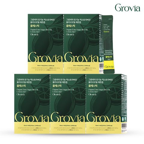 [1포에 올리브오일+레몬즙] 그로비아 올레스틱 5박스(70포)