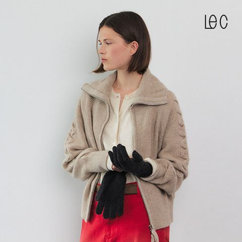 르캐시미어 25FW 캐시미어100 배색장갑