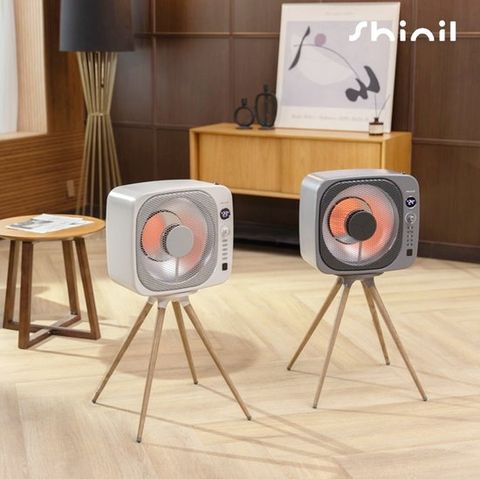 2025 신일 에코팬 큐브히터 더블(2대) 혼합구성_크림베이지( SEH-BE800P)+뉴트럴그레이(SEH-KA800J)